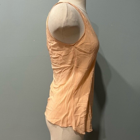 Aritzia T. Babaton 100% Silk Peach Scoop Neck Sleeveless Top Size XS - Picture 4 of 8
